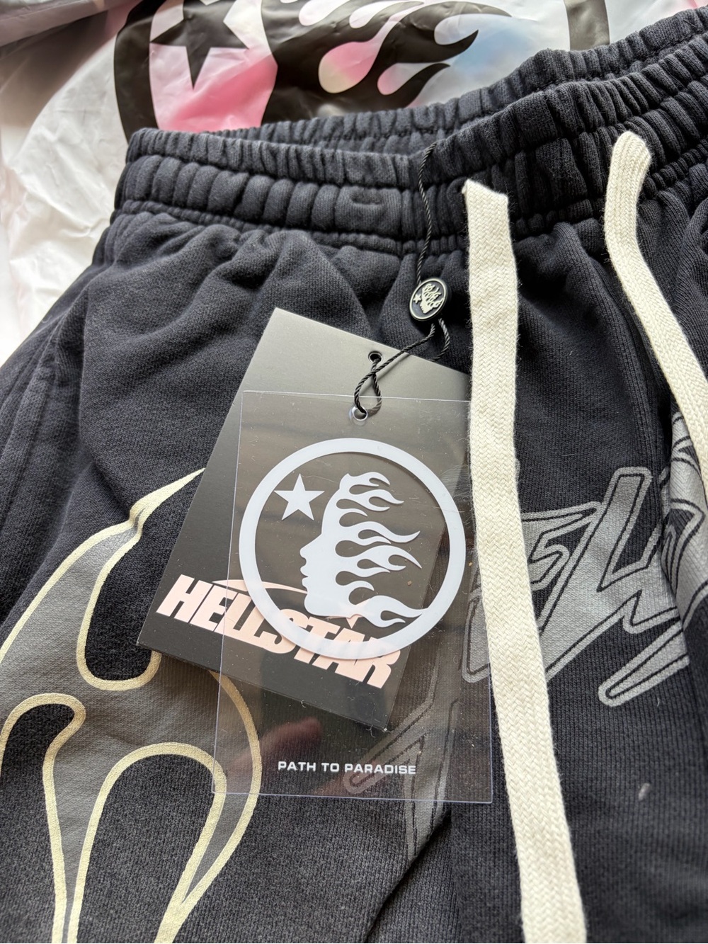 Black and Grey HellStar Shorts ⭐️ - Picture 2 of 4